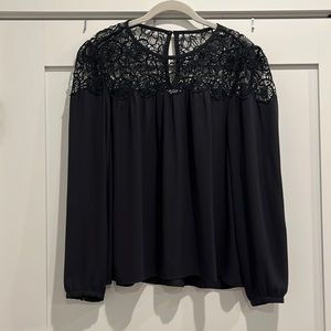 Navy Loft Blouse